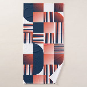 Modern geometric seamless pattern bath towel