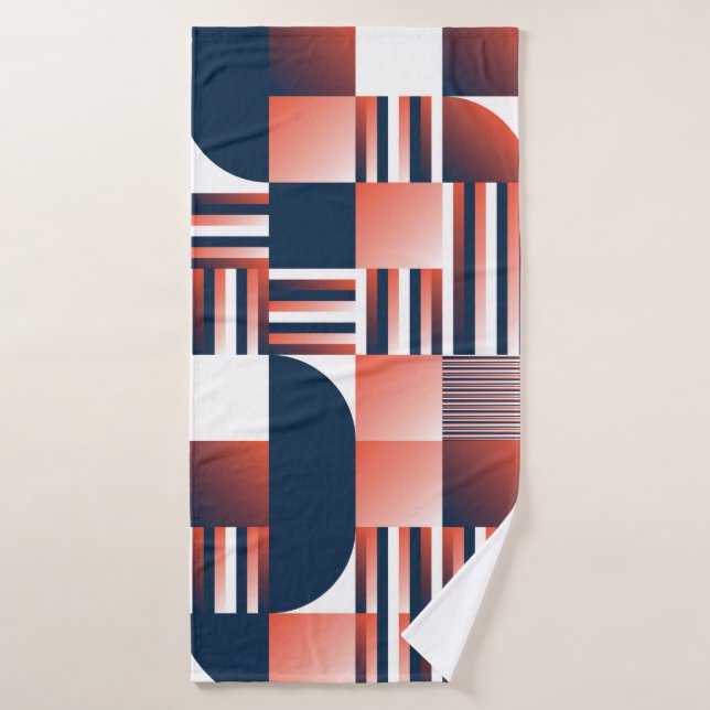 Modern geometric seamless pattern bath towel (Bath Towel)