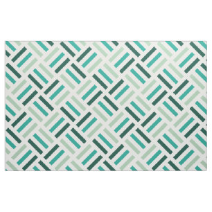 Modern Geometric Seamless Pattern Green Tones Fabric