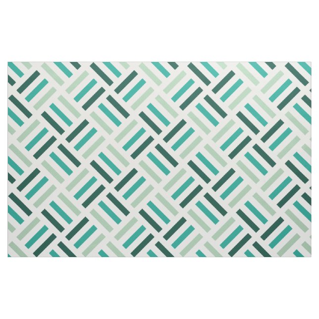 Modern Geometric Seamless Pattern Green Tones Fabric (Fat Quarter)