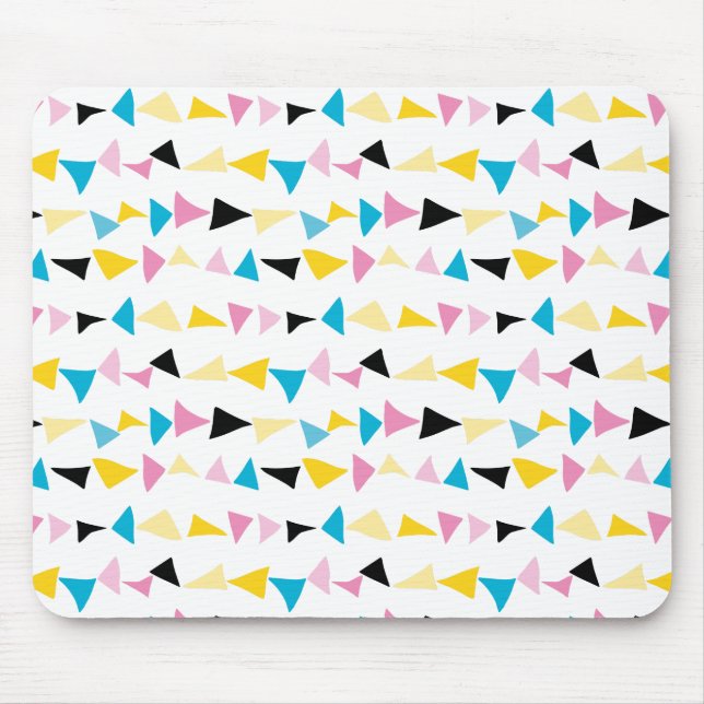 Modern Geometric Shape Confetti pattern Mouse Pad (Front)