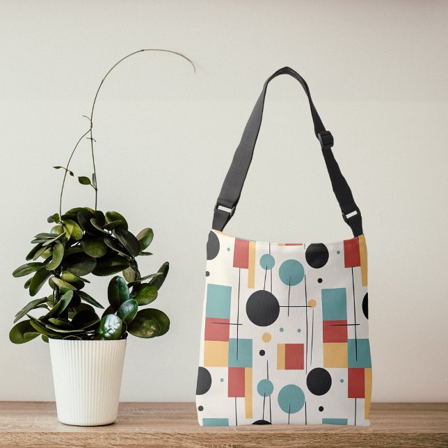Modern Geometric Shapes Crossbody Bag (Creator Uploaded)