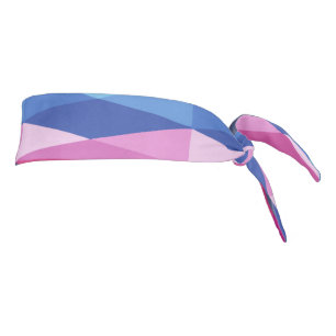 Modern Geometric Shapes Rainbow Pattern Tie Headband
