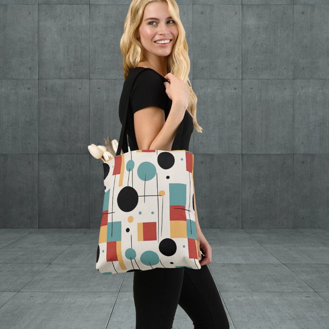 Modern Geometric Shapes Tote Bag (Creator Uploaded)