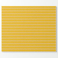 Geometric Petals Yellow Wrapping Paper