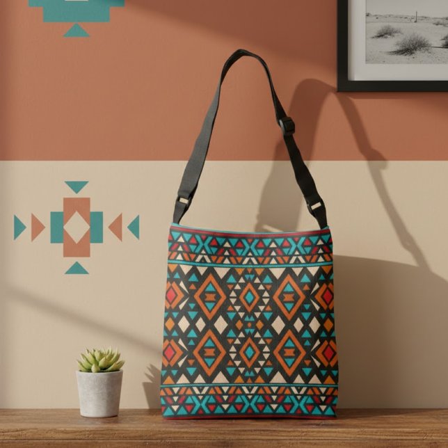 Modern Geometric Southwest Style  Crossbody Bag (Creator Uploaded)