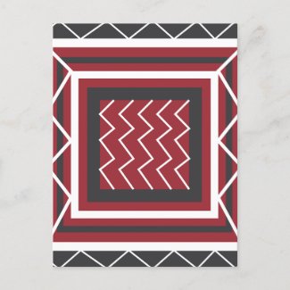 Modern Geometric Square Chevron Stripe