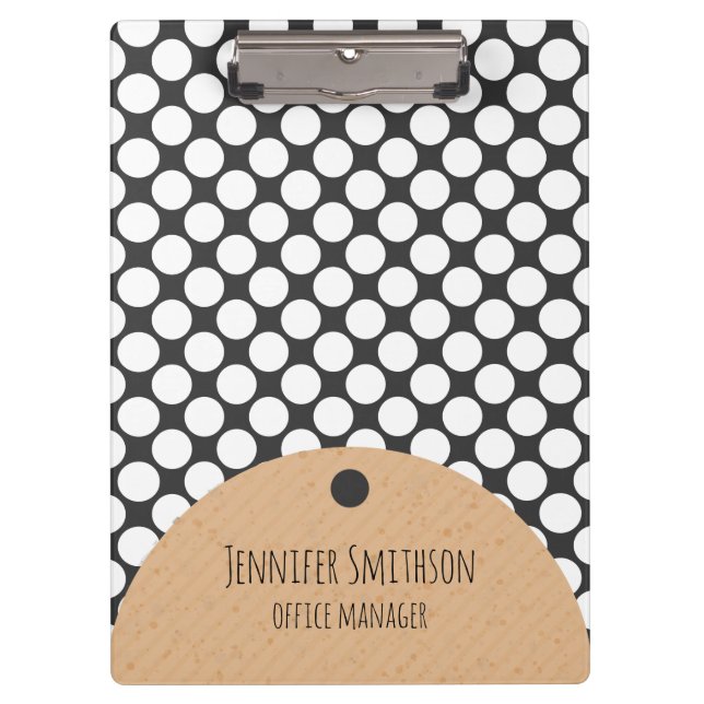 Modern Geometric Style Clipboard (Front)