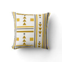 Modern Geometric Style Throw Pillow