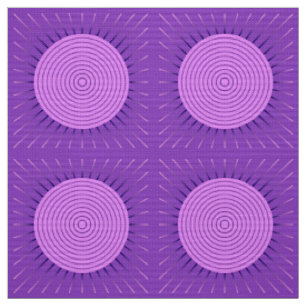 Modern Geometric Sunburst - Amethyst Purple Fabric