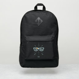 Modern Geometric Sunglasses Beach Palm Monogram Port Authority&#174; Backpack