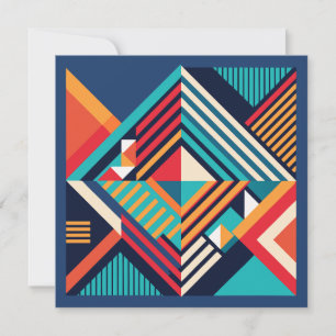 Modern Geometric Thank You Card