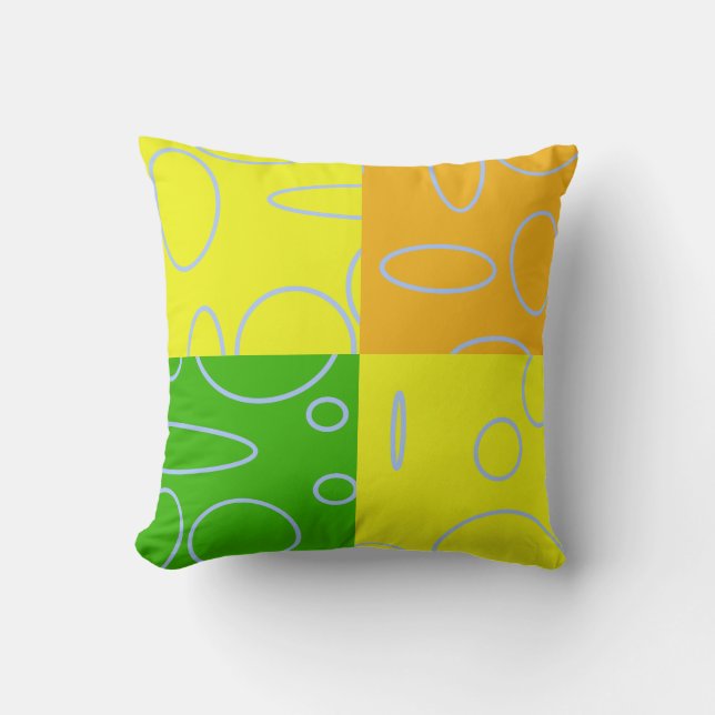 Modern Geometric Throw Pillow (Front)