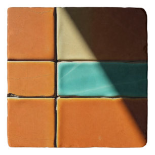 Modern Geometric Tile Pattern Design Trivet