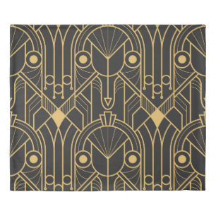 Modern Geometric Tiles Art Deco Duvet Cover