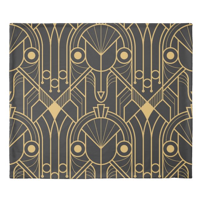 Modern Geometric Tiles Art Deco Duvet Cover (Front)