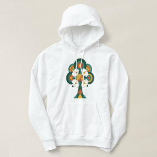 Modern Geometric Tree of Life Mandala Art Hoodie