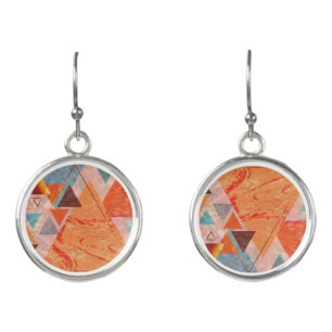 Modern Geometric Triangle Earrings