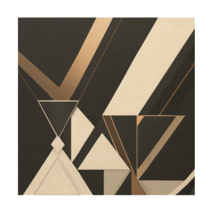 Modern Geometric Triangles Art Deco