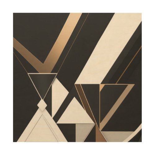 Modern Geometric Triangles Art Deco