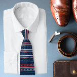 Modern Geometric Tribal Pattern Neck Tie<br><div class="desc">Modern Geometric Tribal Pattern neck tie. This chic design features a stylish geometric themed tribal pattern. Perfect for weddings,  work and more.</div>