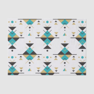Modern geometric tribal pattern tissue paper