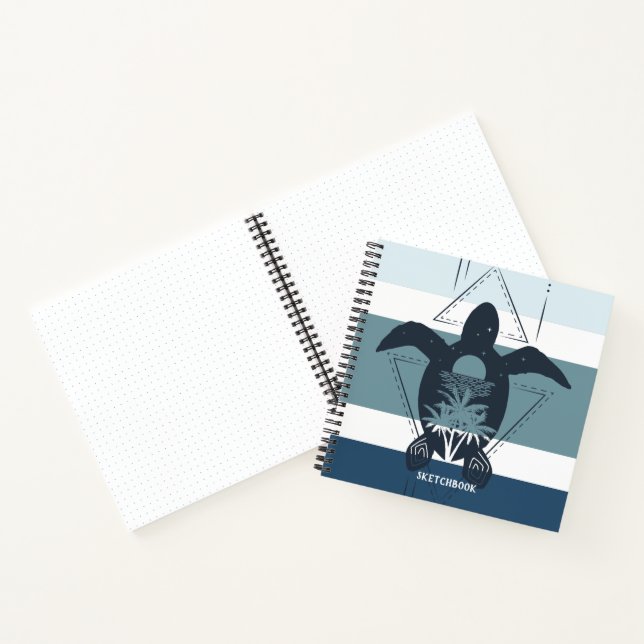 Modern Geometric Turtle Bullet Journal (Inside)