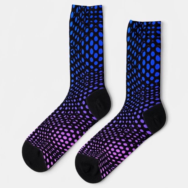 Modern Geometric Vendredi Dot Pattern Socks (Left)