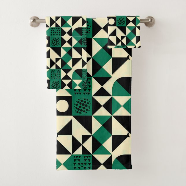 Modern Geometrics: Bath Towel Set (Insitu)