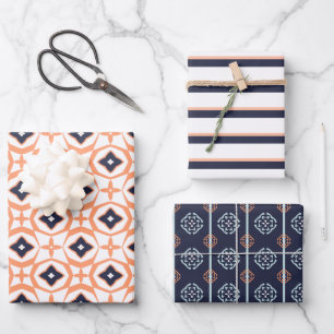 Modern Geos Series 1 Large Set of Wrapping Paper