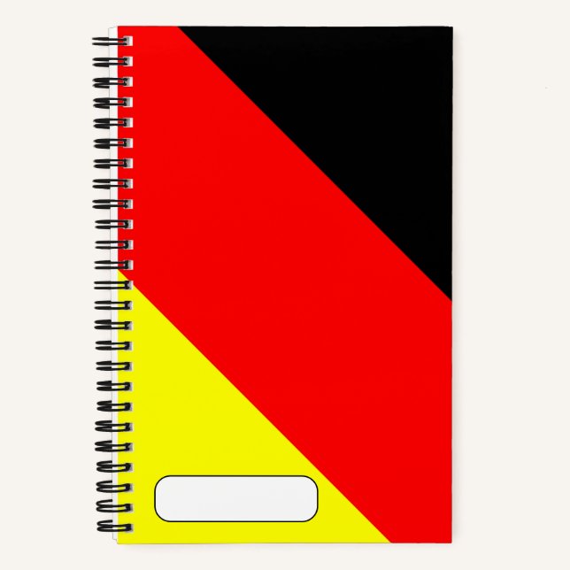 Modern German Flag Notebook (Front)