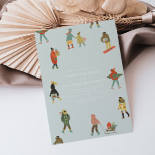 Modern Get Together Christmas Celebration Invitation