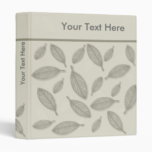 Modern Ghost Leaves Binder