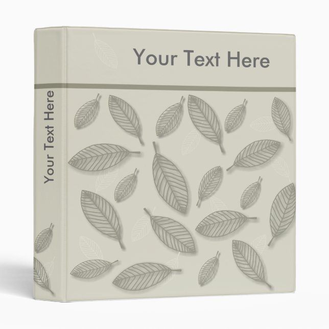 Modern Ghost Leaves Binder (Front/Spine)