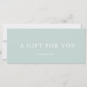 Modern Gift Certificate