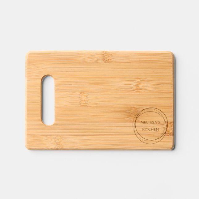 Modern Gift for Mother Kitchen Charcuterie  Engraved Cutting Board (Front)