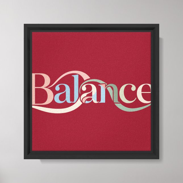 Modern Gift for Newlyweds & Professionals   Canvas Print (Front)