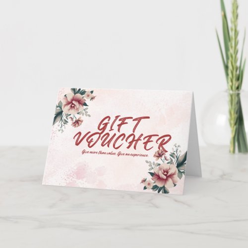 Modern Gift Voucher Card