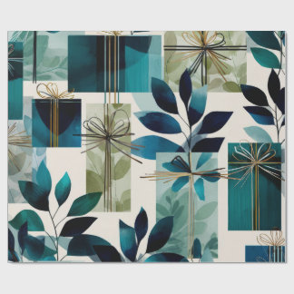 Modern Gift Wrap | Elegant Botanical Design