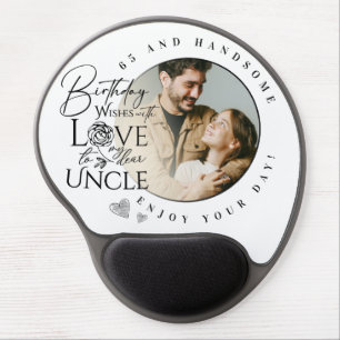 Modern Gifts For Uncle   Custom Photo Typography Gel Mouse Pad
