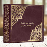 Modern Gilded Genealogy Family Album Red Gold 3 Ring Binder<br><div class="desc">What a keepsake! Enjoy customizing this beautiful, modern gild style, genealogy family memorial, scrapbook album, or magic book. Whatever you dream of to fit the title spaces. Red background with gold, ornate, gilding edges and spine. For customizing help, please send me a chat message. *Also, please note that this does...</div>