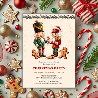 Modern Gingerbread Nutcracker Christmas Party