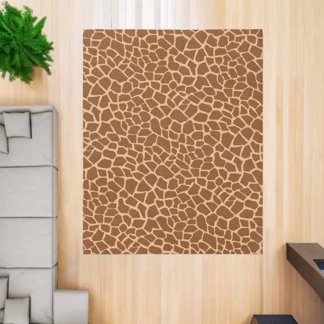 Modern Giraffe Animal Print Safari Area Rug (Insitu (Indoor 2))