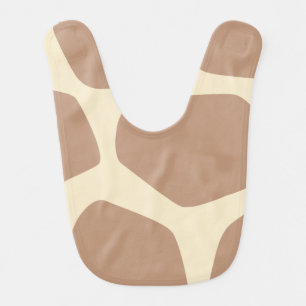 Modern giraffe pattern baby bib