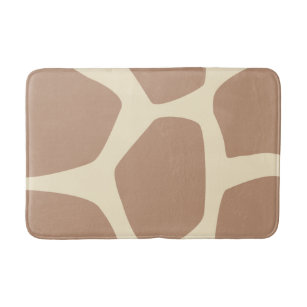 Modern giraffe pattern bath mat
