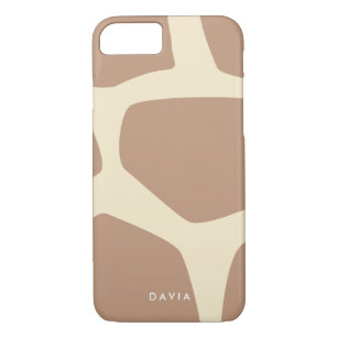 Modern giraffe pattern iPhone 8/7 case