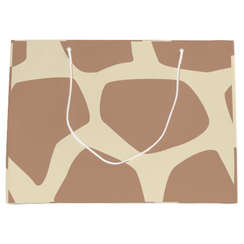 Modern giraffe pattern large gift bag