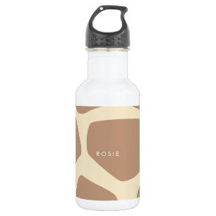 Modern giraffe pattern stainless steel water bottle
