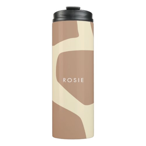 Modern giraffe pattern thermal tumbler