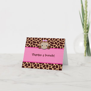 Modern Girl Monkey Thank You [Pink]